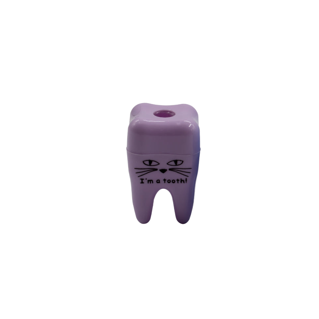 Sacapuntas en forma de muelita