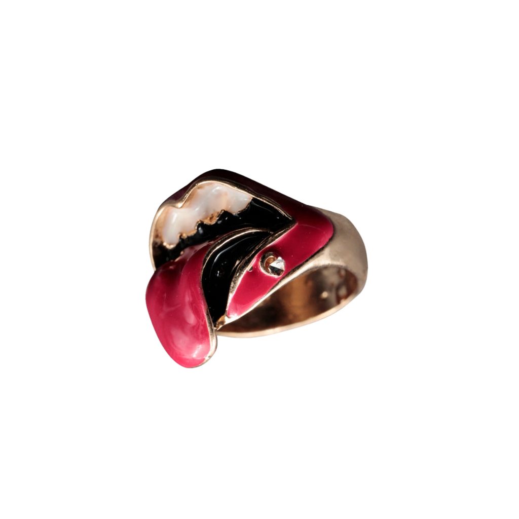 Anillo infantil en forma de boca