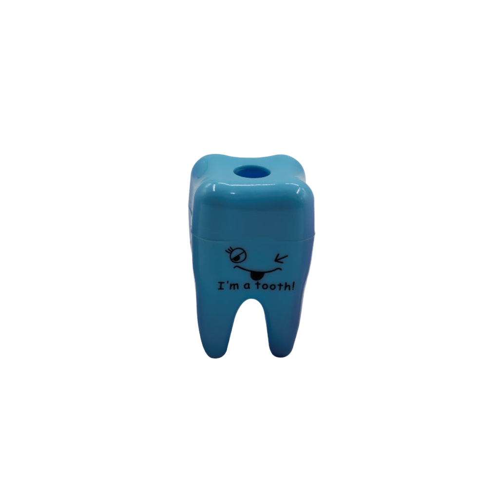 Sacapuntas en forma de muelita