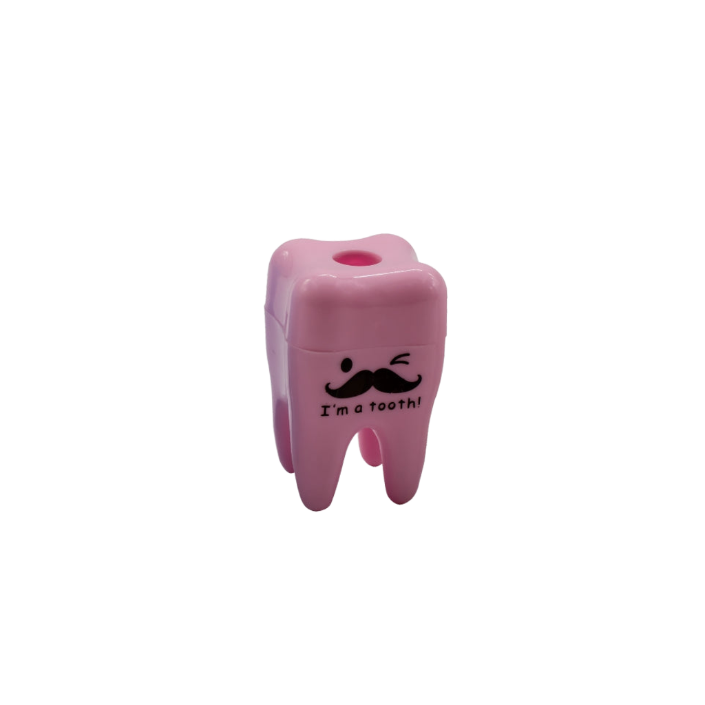 Sacapuntas en forma de muelita