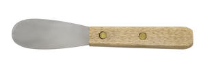 Espátula de acero inoxidable cola de castor mango de madera