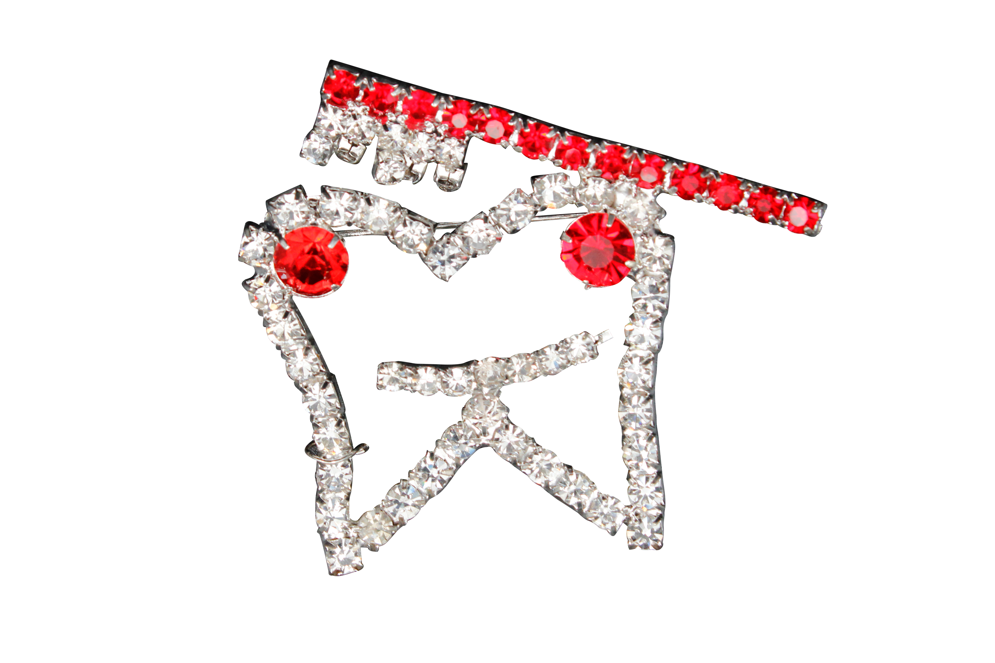 Prendedor de muela con brillantes