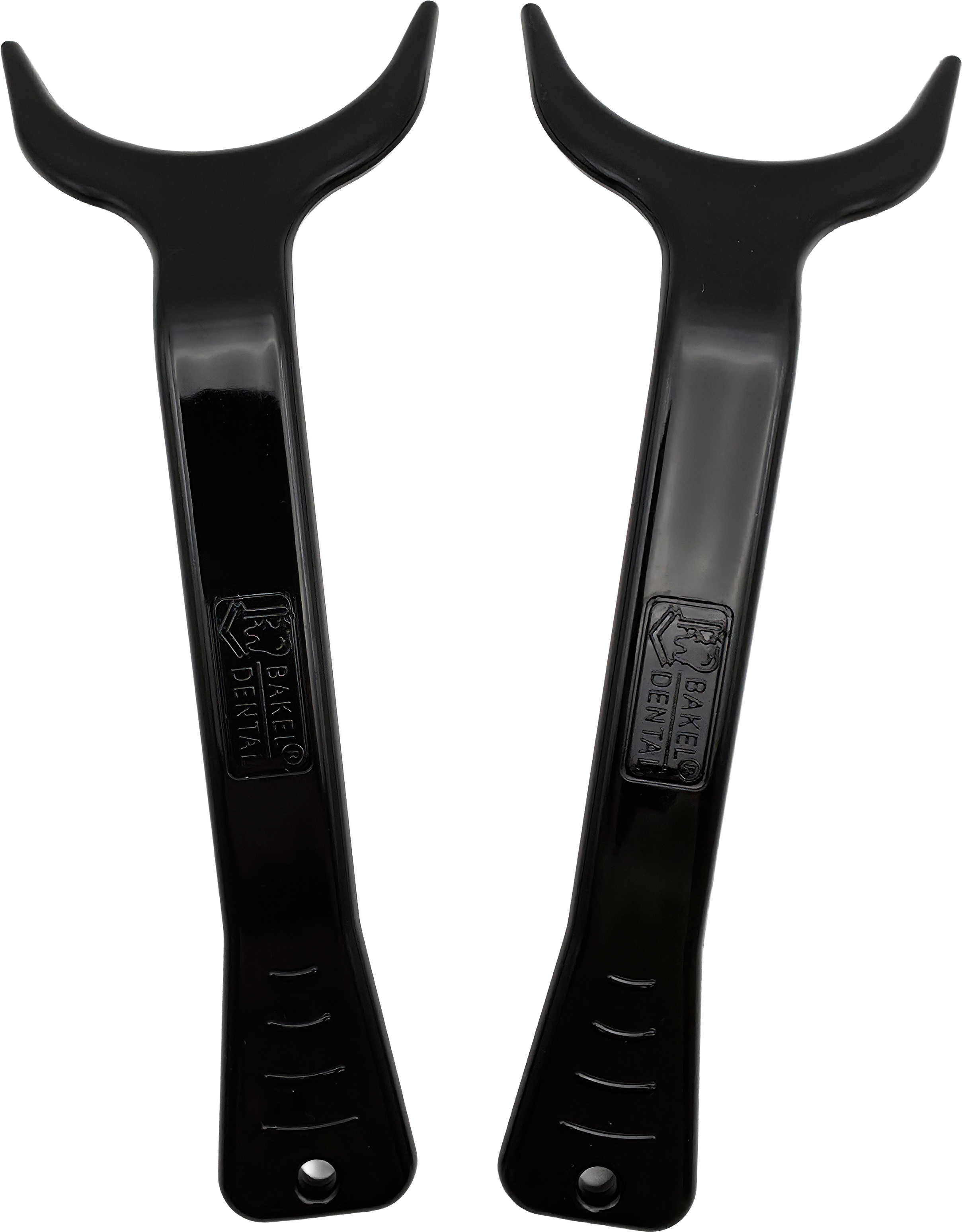 Retractor oclusal curvo negro