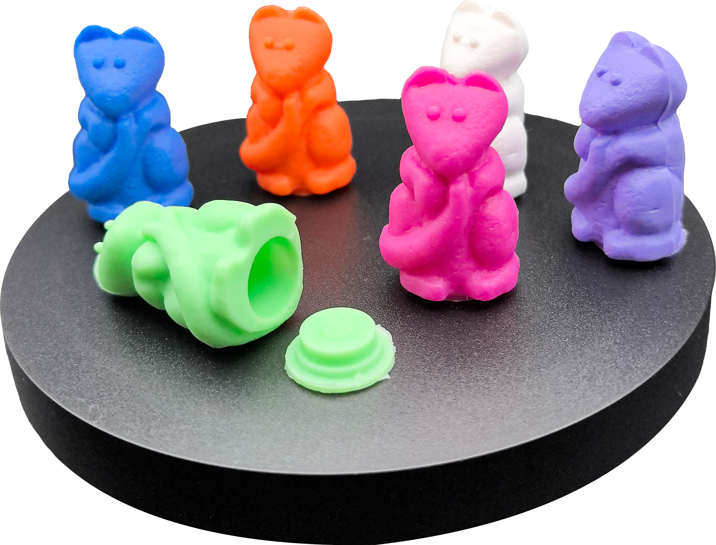 Cofres de ratón grande Sentado de colores