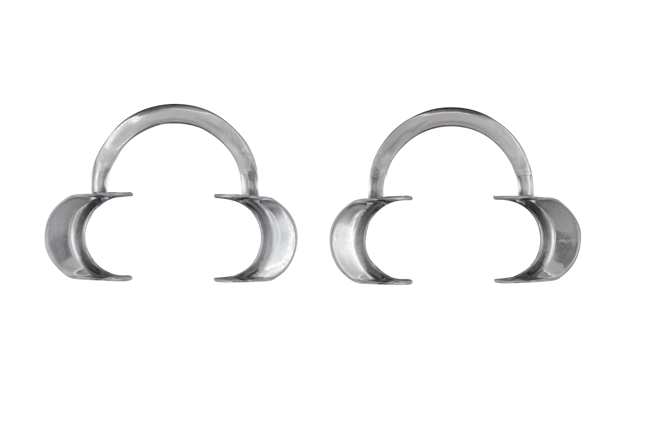 Retractor de carrillo circular plástico infantil transparente