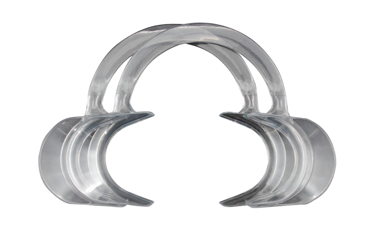 Retractor de carrillo circular de plástico adulto transparente