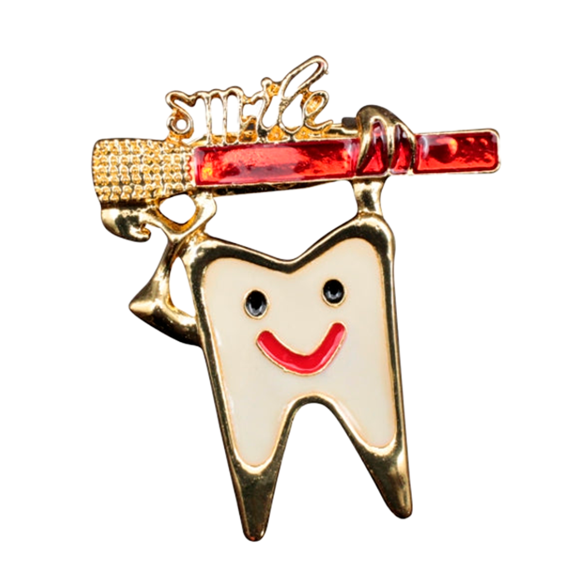 Prendedor metálico de muela smile