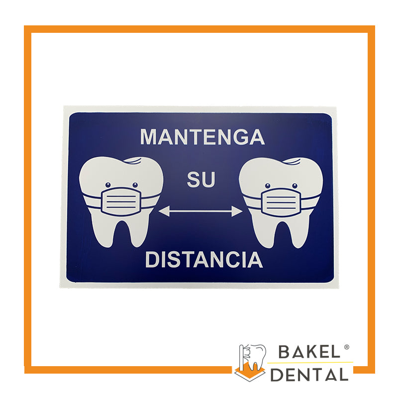 LETRERO MANTENGA SU DISTANCIA